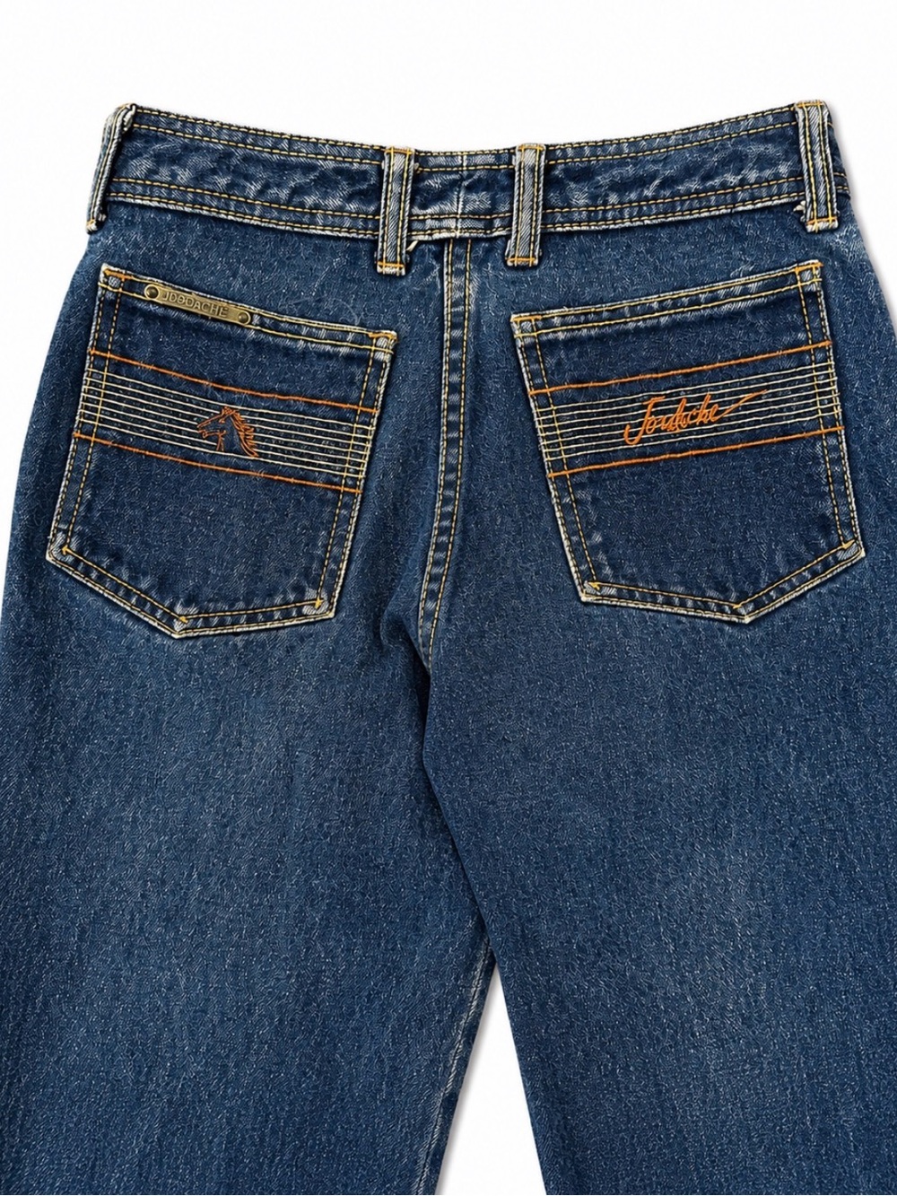 Embroidered Back Pocket Dark Blue Women’s Jeans